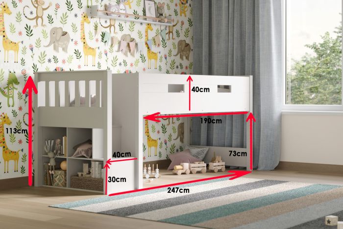Charlie Mid Sleeper Cabin bed