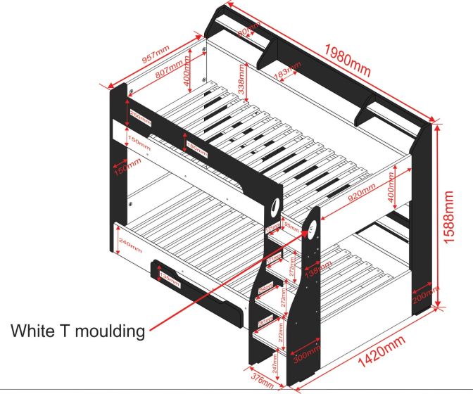 Flick Storage Bunk Bed