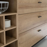 High Rock Sideboard in Matt Black/Oak