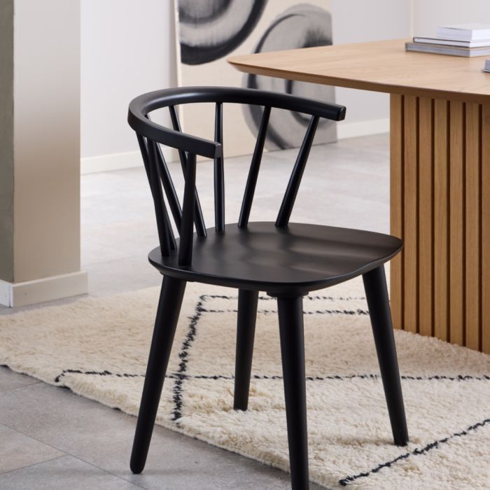 Ida Set of 2 Dining Chairs - Black