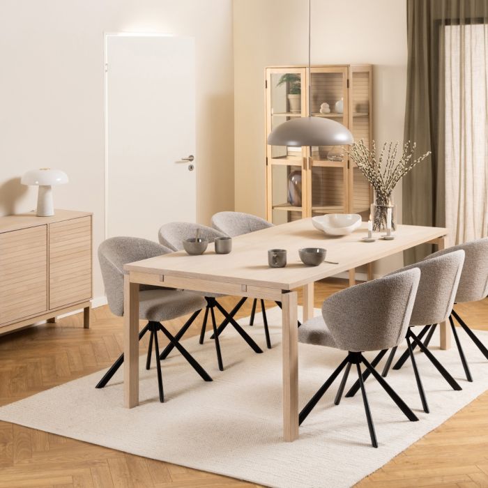 Linley 6-8 Seater Dining Table -  White Oak