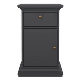 Paris Bedside Table - Matt Grey