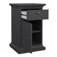 Paris Bedside Table - Matt Grey