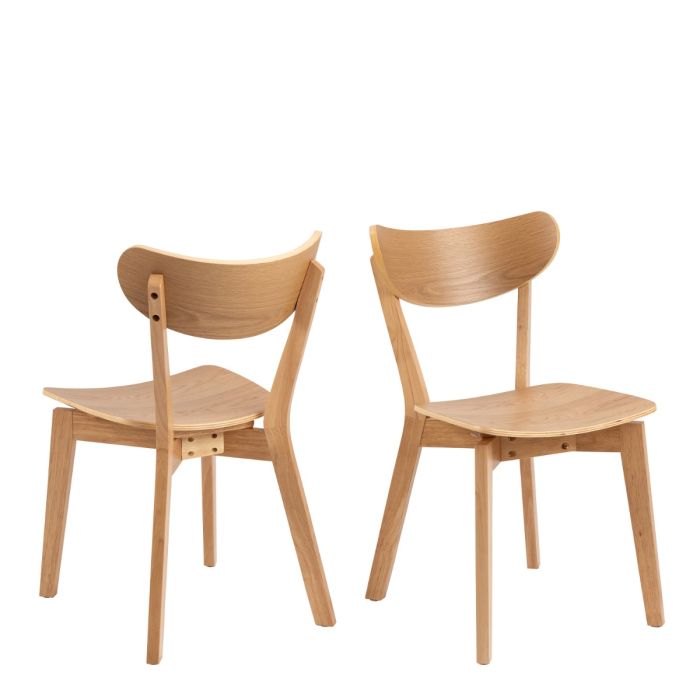 Roxby Set of 2 Dining Chairs - Oak