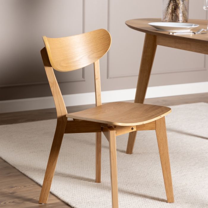Roxby Set of 2 Dining Chairs - Oak