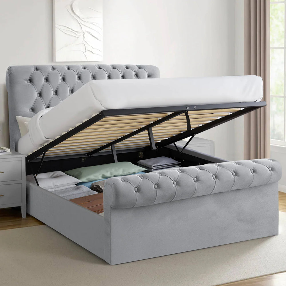 Walton Sleigh Ottoman Storage Bed