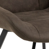 Waylor Set of 2 Dining Chairs - Anthracite