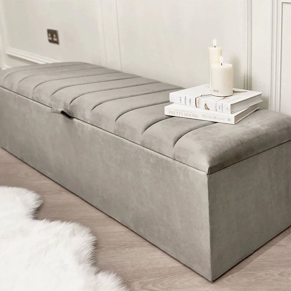 Linear Ottoman Blanket Box